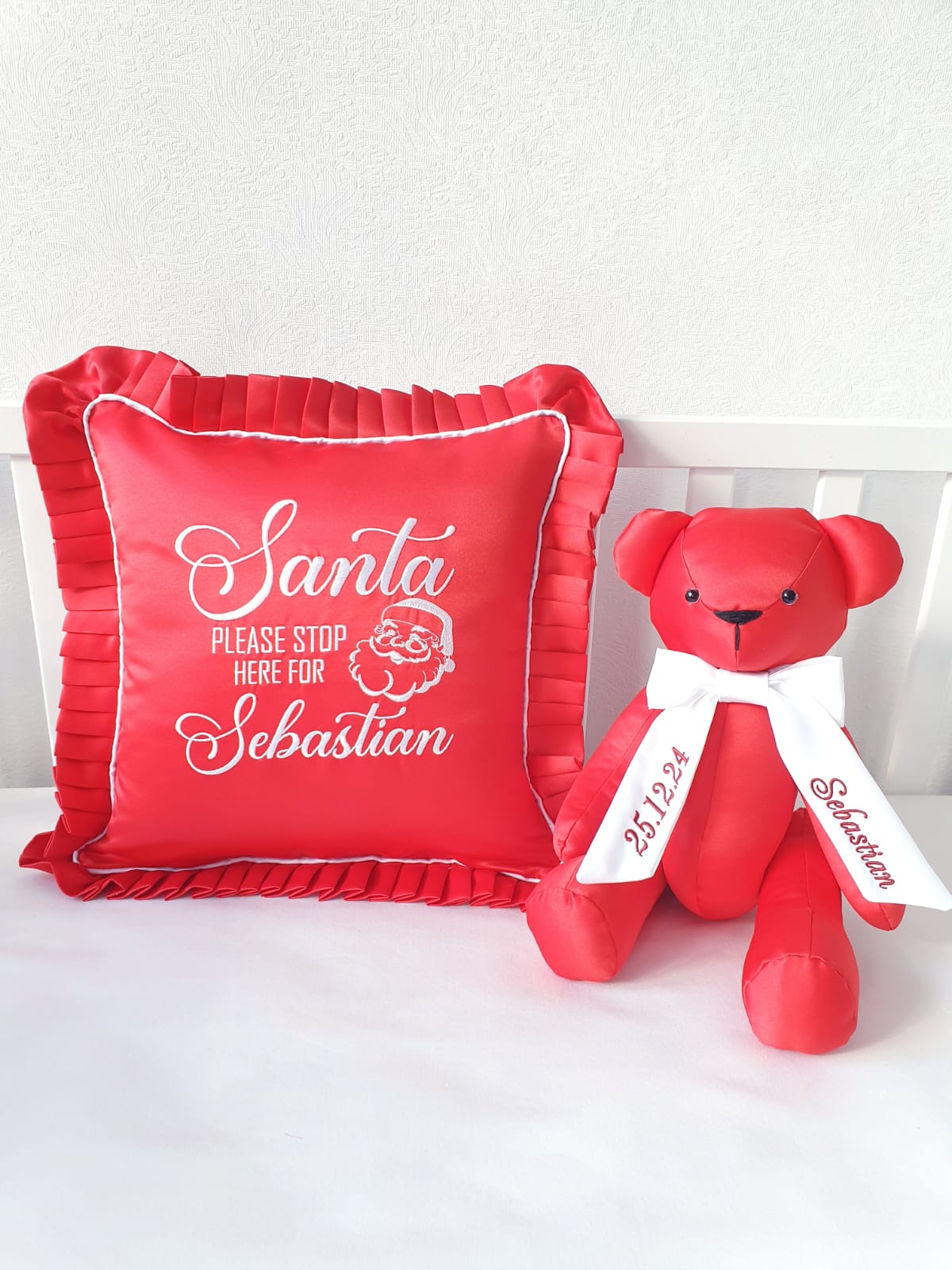 Santa Stop Here Pillow