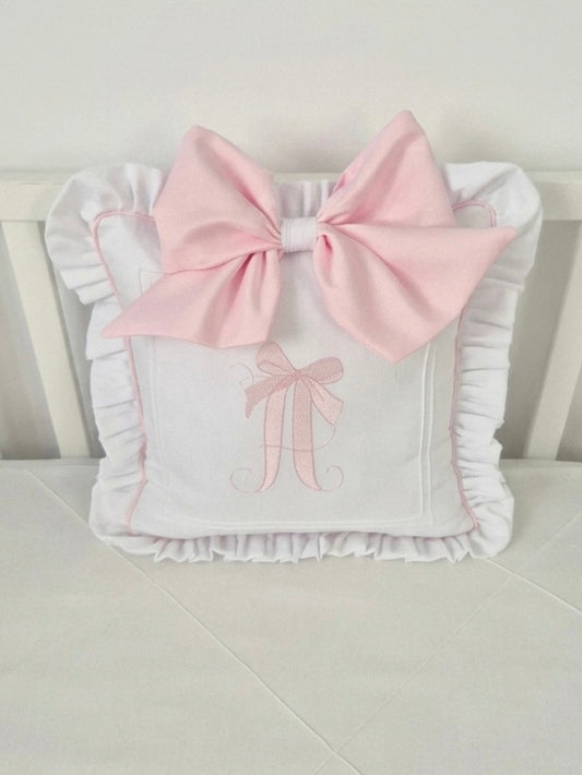 Bow Letter Pillow